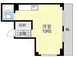 アバントコート本山 ワンルームの間取図画像