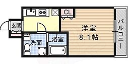 JR東海道・山陽本線 灘駅 徒歩7分の賃貸マンション 5階1Kの間取り