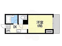 大石北町マンション 1Kの間取図画像