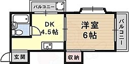 ROKKOBayviewMansion 1DKの間取図画像