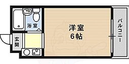 ダイドーメゾン御影3 1Kの間取図画像
