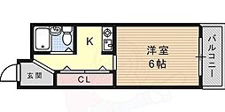プティアプティ ワンルームの間取図画像