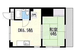 マルタカマンション 1DKの間取図画像
