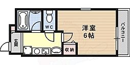 アイビスパーク 1Kの間取図画像