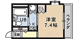 ジョイフル六甲5 ワンルームの間取図画像