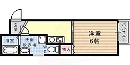 シティライフ稗原 1Kの間取図画像