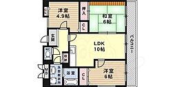 シャルム弓木 3LDKの間取図画像