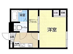 レオパレス西岡本2番館 1Kの間取図画像
