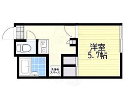 レオパレス北青木 1Kの間取図画像