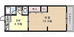 シルバーハイツ大石 1DKの間取図画像