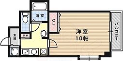 アイビスパーク 1Kの間取図画像