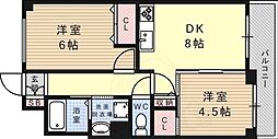 アバンセ六甲パート6 2LDKの間取図画像