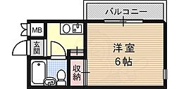 ダイドーメゾン青木 1Kの間取図画像