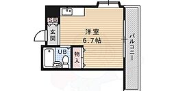 ダンディライオン住吉 ワンルームの間取図画像