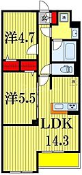 間取図画像 2LDK