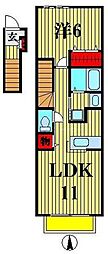 間取図画像 1LDK