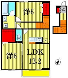 Orto Sole(オルト ソレ) 2LDKの間取図画像