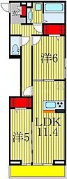 NobleFerroA 2LDKの間取図画像