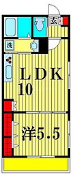 ラルゴ 1LDKの間取図画像