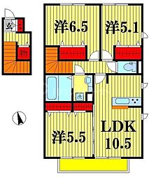 ルーチェ 3LDKの間取図画像