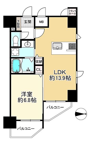 間取りを拡大表示