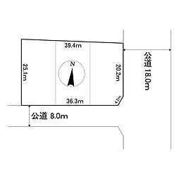 中央三輪1丁目421番　土地