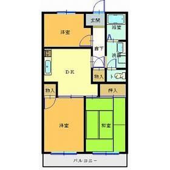 埼玉県所沢市南住吉(賃貸アパート3DK・2階・54.40㎡)の写真 その2