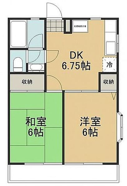 埼玉県所沢市上新井２丁目(賃貸アパート2DK・1階・39.74㎡)の写真 その2