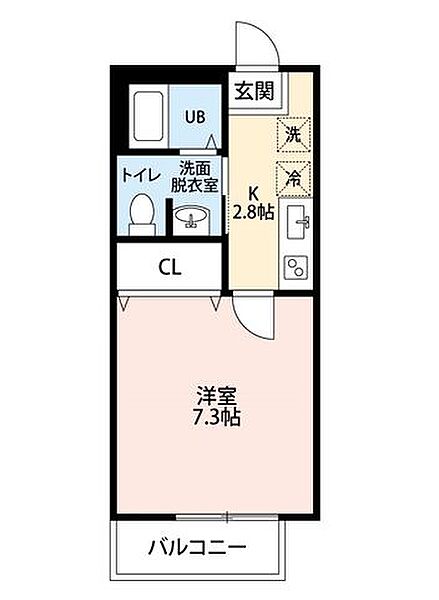 キャメル新秋津 ｜埼玉県所沢市大字上安松(賃貸アパート1K・1階・24.28㎡)の写真 その2