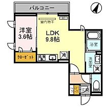 (仮)西所沢PJ  ｜ 埼玉県所沢市上新井１丁目（賃貸アパート1LDK・2階・34.02㎡） その2