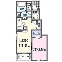 ラフレシール ジーノ  ｜ 東京都清瀬市下清戸１丁目（賃貸アパート1LDK・1階・44.17㎡） その2