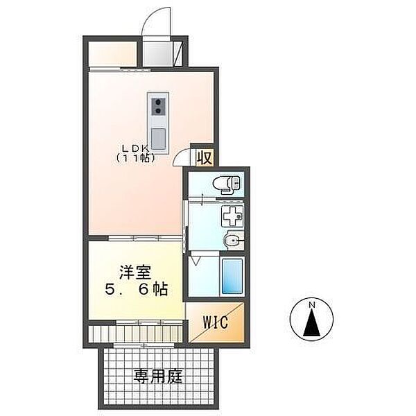 ボンヌール ｜埼玉県入間市大字南峯(賃貸アパート1LDK・1階・45.48㎡)の写真 その2