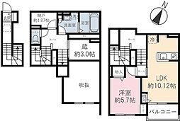 roUte residence 2階1SLDKの間取り