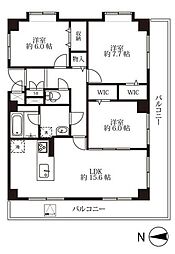 ウィンベル 2階3LDKの間取り