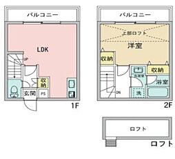 ラフォーレK3 1階1LDKの間取り