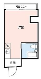 K&K所沢 ワンルームの間取図画像