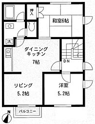 間取図画像 2LDK