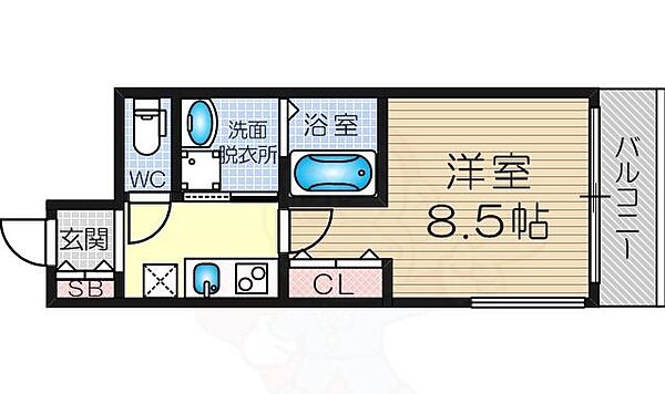 大阪府大阪市淀川区三津屋南１丁目(賃貸アパート1K・3階・27.45㎡)の写真 その2