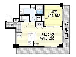 近鉄淀川リバーサイドマンション 1LDKの間取図画像
