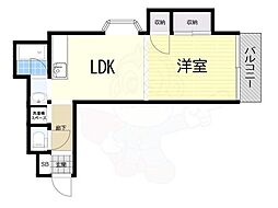 ネオハイツ新淀川 1DKの間取図画像