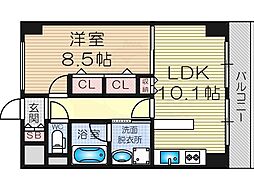 ガーデンレジデンス田川 1LDKの間取図画像