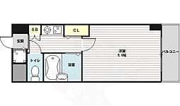 エステムコート新大阪 1Kの間取図画像