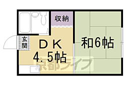 アネックス大竹 1DKの間取図画像