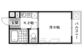 京都府京都市右京区鳴滝音戸山町（賃貸マンション1K・2階・26.55㎡） その2