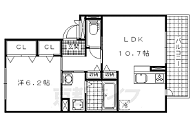 京都府京都市山科区北花山河原町（賃貸アパート1LDK・1階・44.08㎡） その2