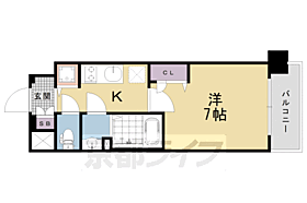 エスリード京都梅小路アヴェニテ 410 ｜ 京都府京都市下京区梅小路高畑町（賃貸マンション1K・4階・23.20㎡） その2