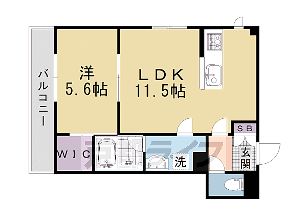 プラムベース 202｜京都府京都市中京区壬生淵田町(賃貸マンション1LDK・2階・42.65㎡)の写真 その2