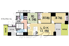 京都府京都市山科区音羽役出町（賃貸マンション3LDK・1階・68.08㎡） その2