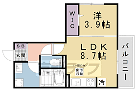 京都府京都市伏見区醍醐槇ノ内町（賃貸アパート1LDK・3階・33.70㎡） その2