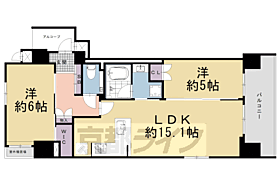 レ・ジェイド京都東洞院 801 ｜ 京都府京都市下京区東洞院通五条上る深草町（賃貸マンション2LDK・8階・60.08㎡） その2